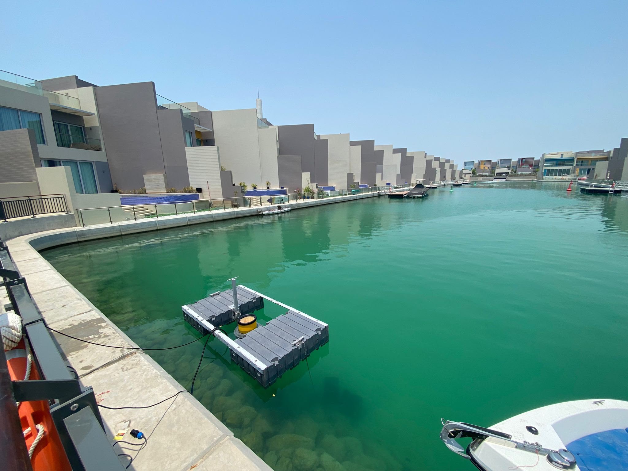 Seabin deployed in the Al Naseem lagoon